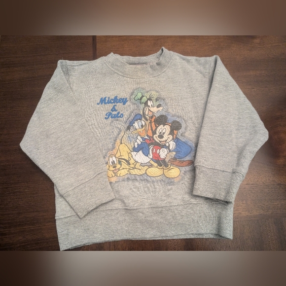 Disney Other - Disney Gray Sweatshirt with Mickey & Friends